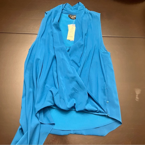 Bebe asymmetric wrap front blouse - Picture 13 of 15